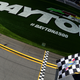 Joey Logano wins the Monster Energy NASCAR Cup Series’ rain-delayed running of the Advance Auto Parts Clash on Sunday, Feb. 19, 2017. Photo credit: Jared C. Tilton/Stringer/Getty Images